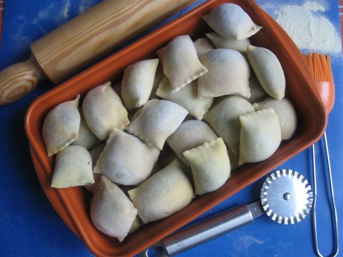 Жареные швабские пельмени Маульташен (Maultasche)