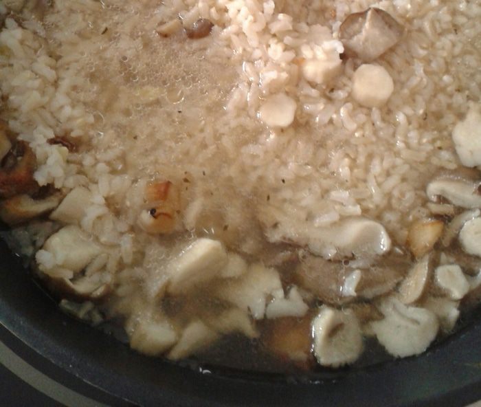 Ленивые голубцы с вешенками