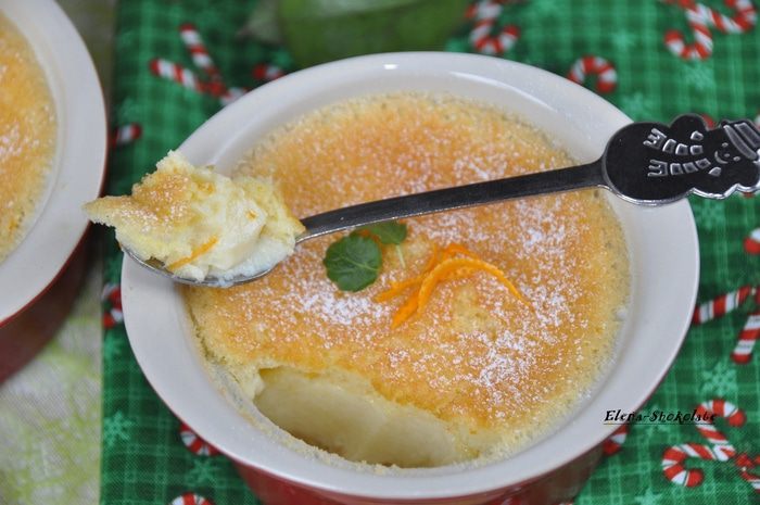 Крем-пудинг с мандаринами