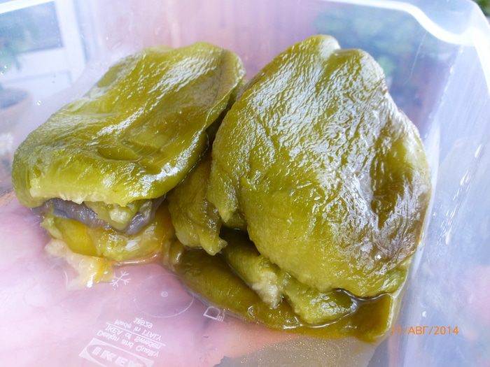 Закуска из печеного перца 