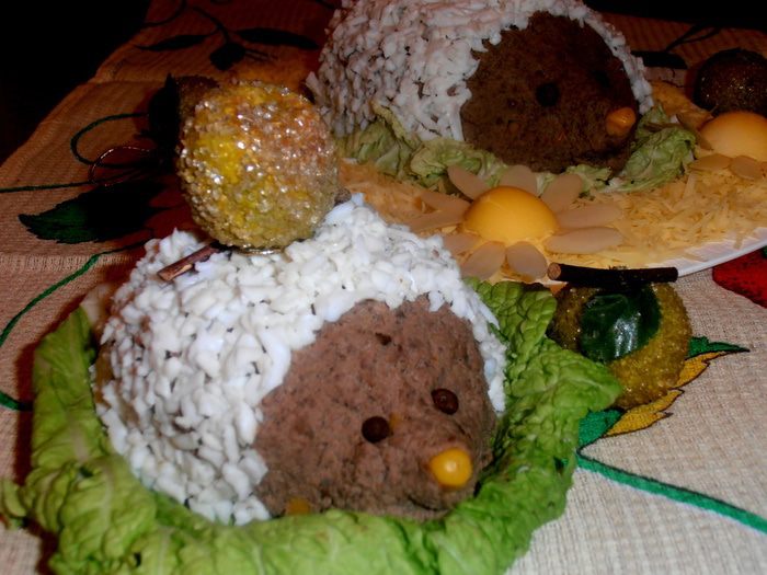 &amp;quot;ежики на поляне&amp;quot; (паштет из печени)