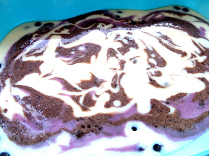 Разноцветное молочно-ягодное желе