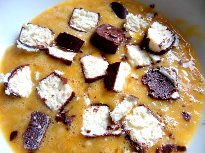 Кексы-маннички с творогом и бананом