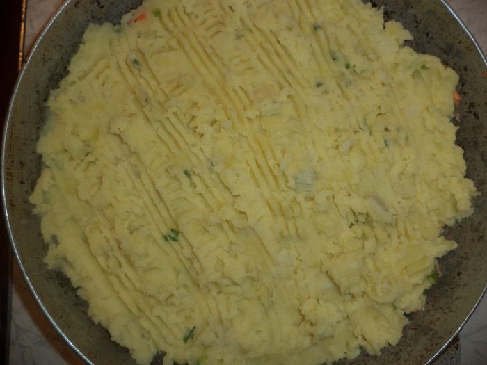 Овощная  запеканка с  рыбой  по-домашнему