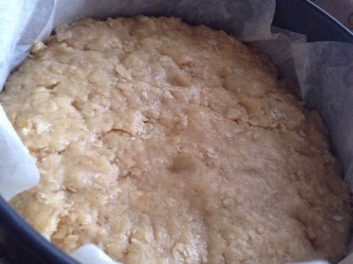 Яблочно-овсяный пирог