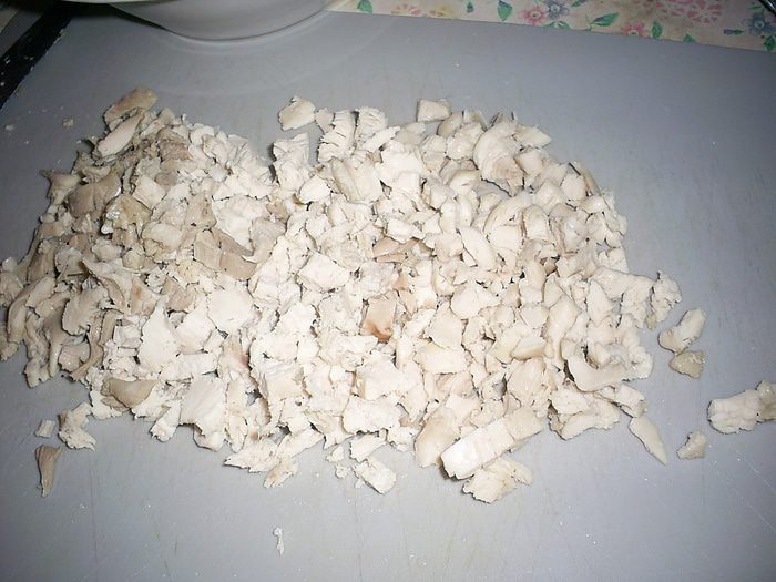 Запеченная блинная курочка с двумя начинками