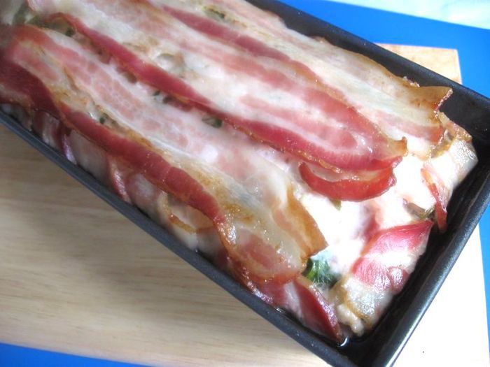 Террин  куриный с  грибами, оливками и зеленью