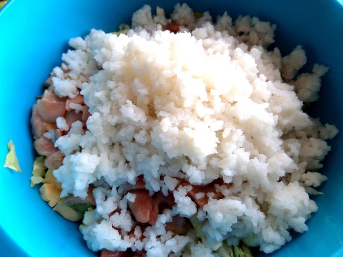 Cалат с красной рыбкой