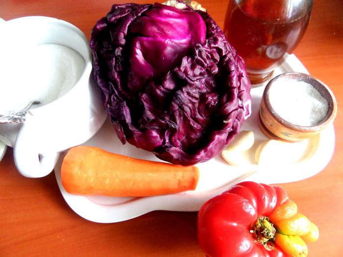 Быстрая капуста в маринаде 