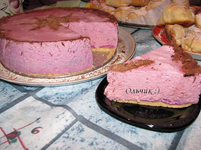 Воздушный Черри-Чизкейк (без выпечки)