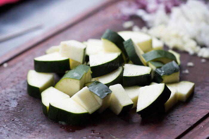 Ракушки с тунцом и цукини