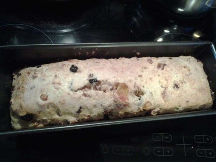 Творожный кекс с сухофруктами