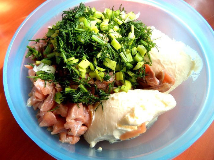 Французские блинчики (crepes) с красной рыбкой 