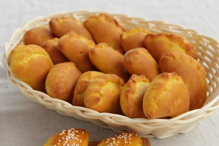 Закусочные пирожки с тыквой и чечевицей