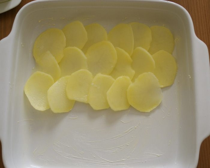 Картофельный гратен с мясом