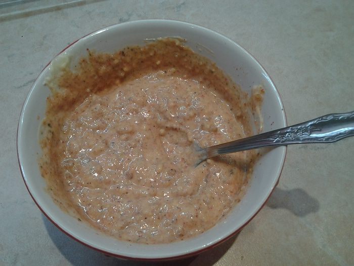 Голень индейки в ореховой панировке