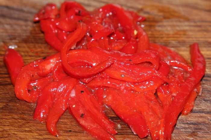 Суп-пюре из запеченной тыквы с перцами