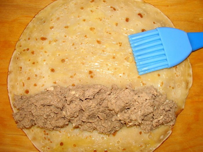 Закусочный блинный торт &amp;quot;Тетрис&amp;quot;