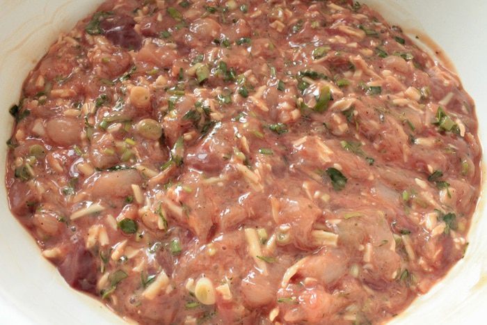 Рубленые котлеты из куриного филе и печени