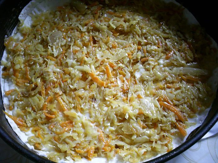 Многослойный пирог-лазанья на лаваше