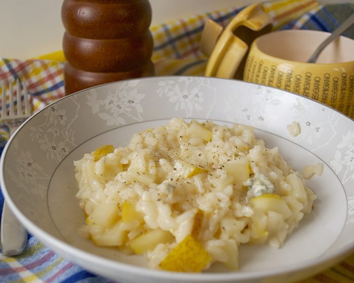 Ризотто с грушей и горгонзолой