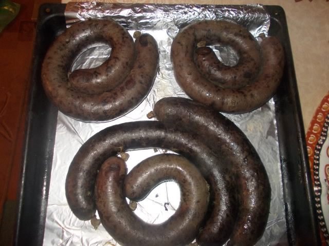 Гречнево-кровяная колбаса