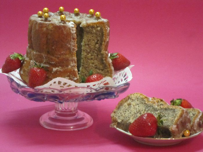 Банановый кекс с маком