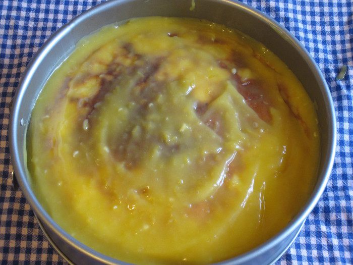 Блинный торт с лимонным курдом