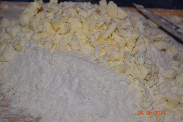  Галета с яблоками и малиной