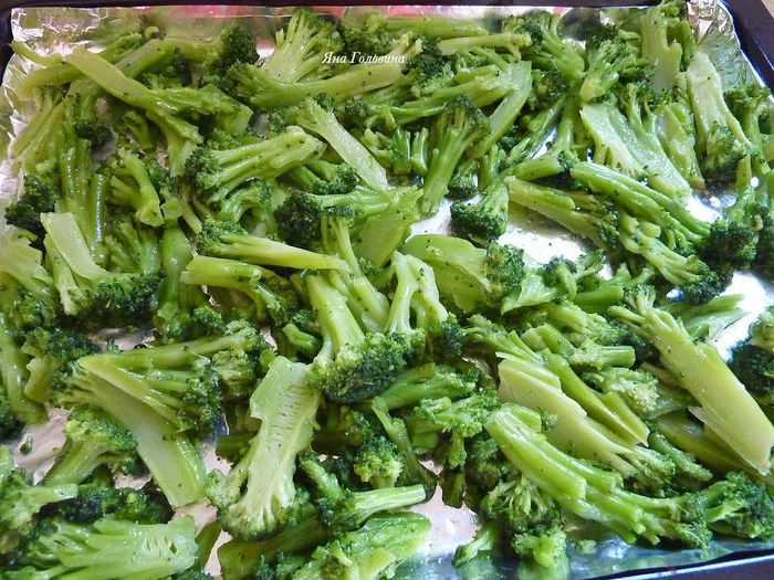 Жареный Тофу в сое и кленовом сиропе с брокколи 