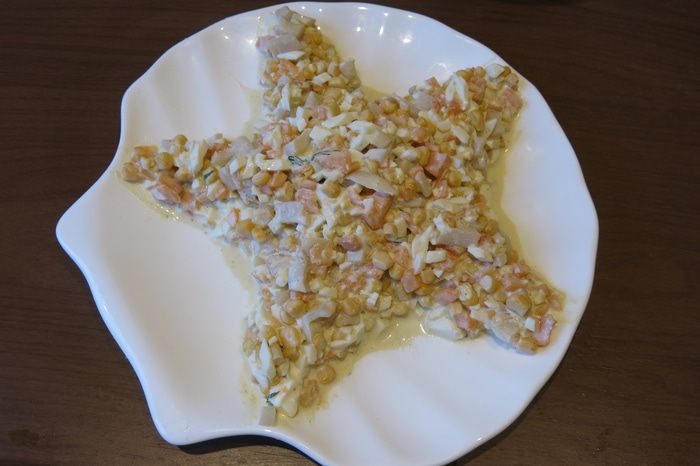 Салат «Морская звезда»
