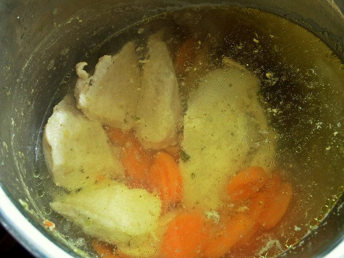 Закрытый пирог с рисом и курицей
