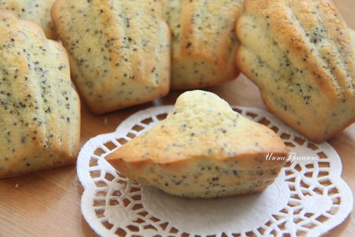 Лимонно-маковые мадлены