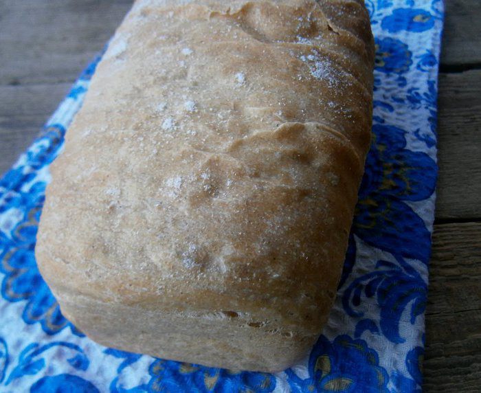 Деревенский хлеб из смешанной муки