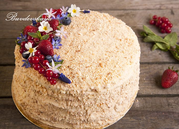 Творожный &amp;quot;Наполеон&amp;quot; с кремом из сыра Филадельфия