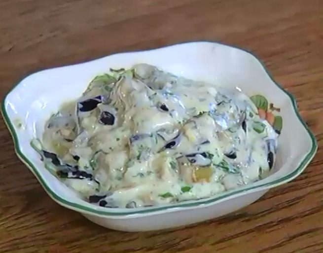 Тортильи с баклажанным соусом 