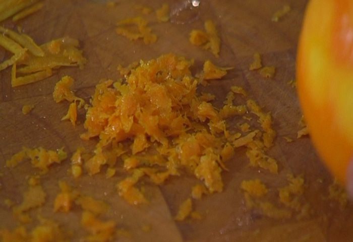 Апельсиновый кекс с орехами и медом 