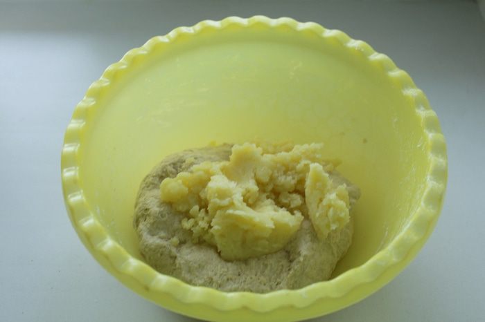   Картофельный хлеб с тыквенными семечками