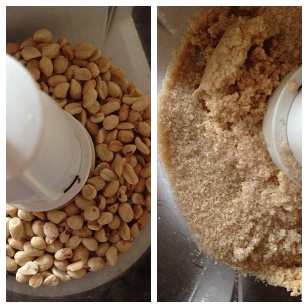 Песочное арахисовое печенье с горьким шоколадом