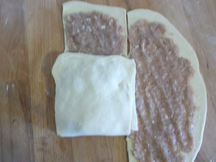 Китайский слоеный пирог с мясом