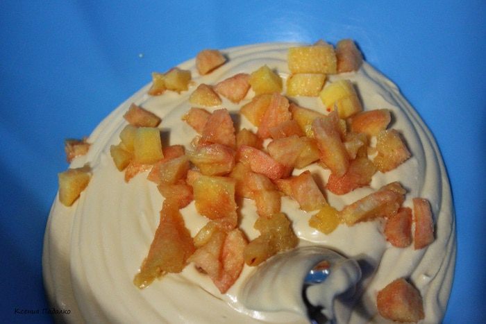 Торт чернично-персиковое суфле