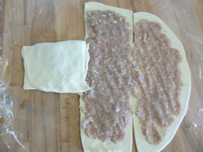 Китайский слоеный пирог с мясом