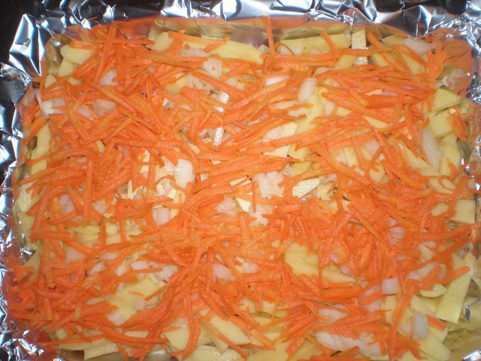 Мясная слоёнка.