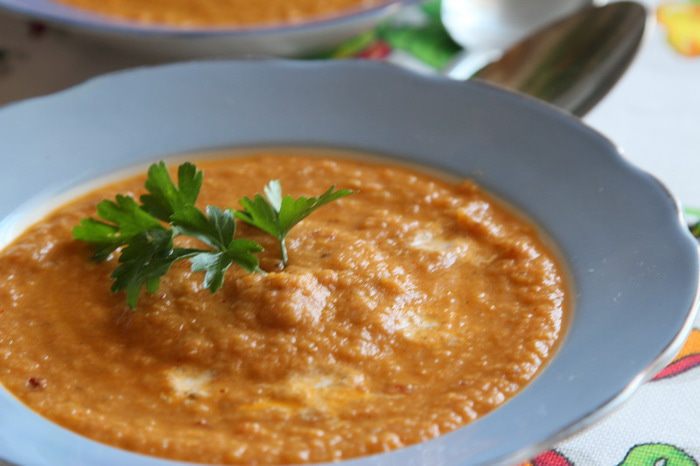 Суп-пюре из баклажанов