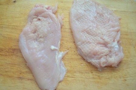 Пьядина с куриной отбивной