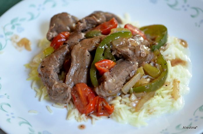 Стейк с перцем