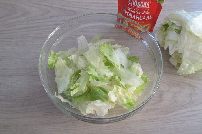 Салат с курицей и шампиньонами