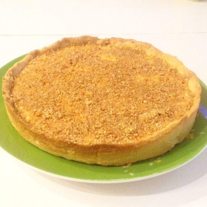 Миндальный тарт с лимонной начинкой