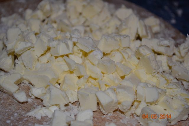  Галета с яблоками и малиной