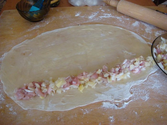 Курник из тесто фило 